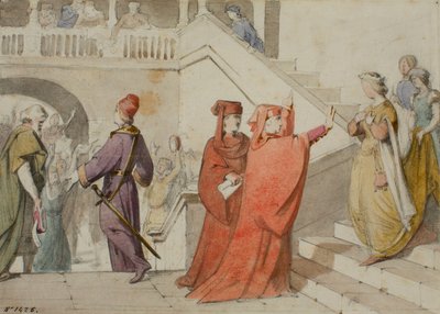 Queen Joana is Prevented from Accompanying the Prince of Viana to Barcelona by Claudi Lorenzale